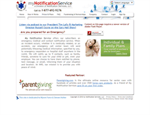 Tablet Screenshot of mynotify1.com